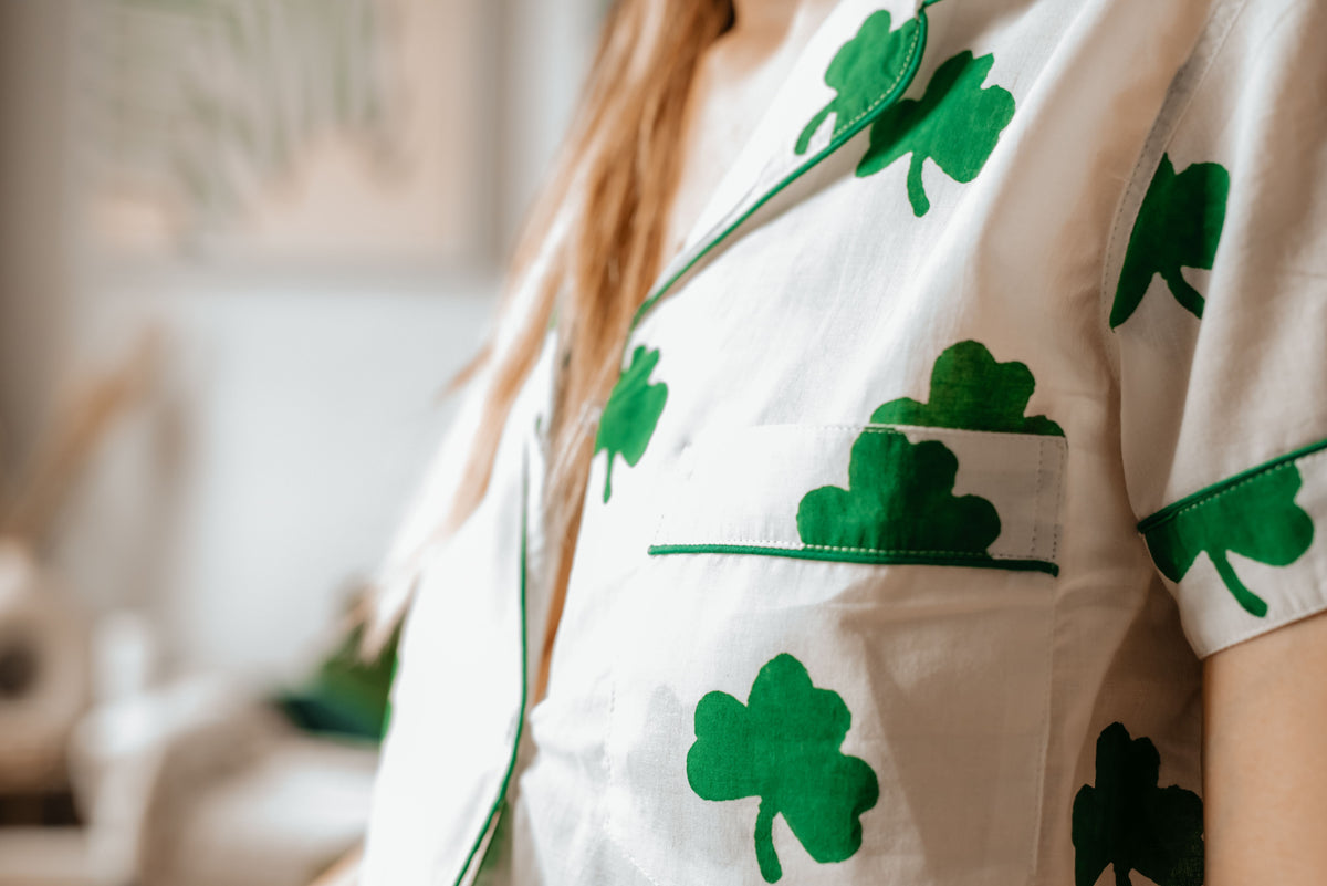 Short Pajama Sets - Shamrock Fever