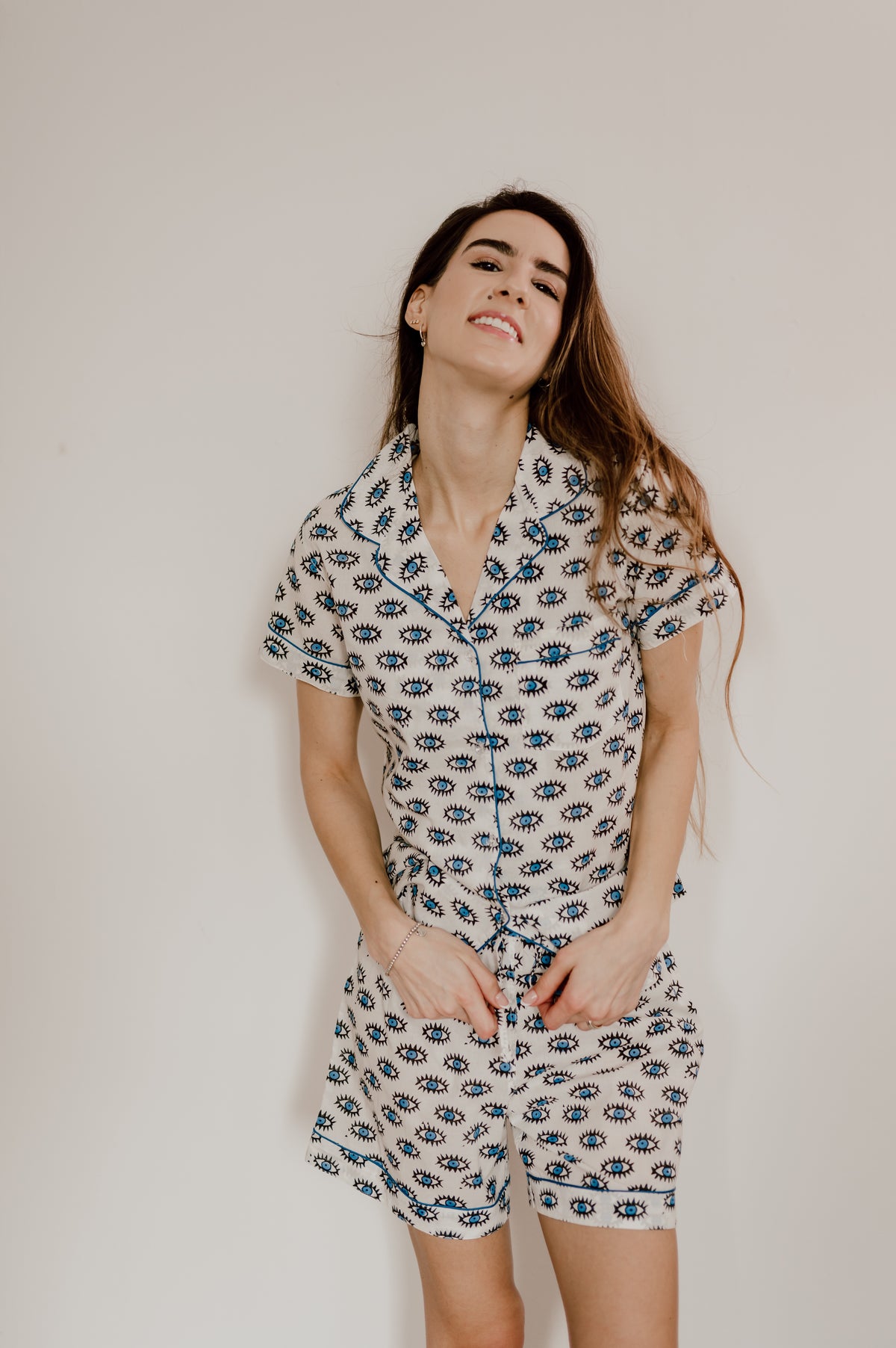 Short Pajama Sets - Evil Eye