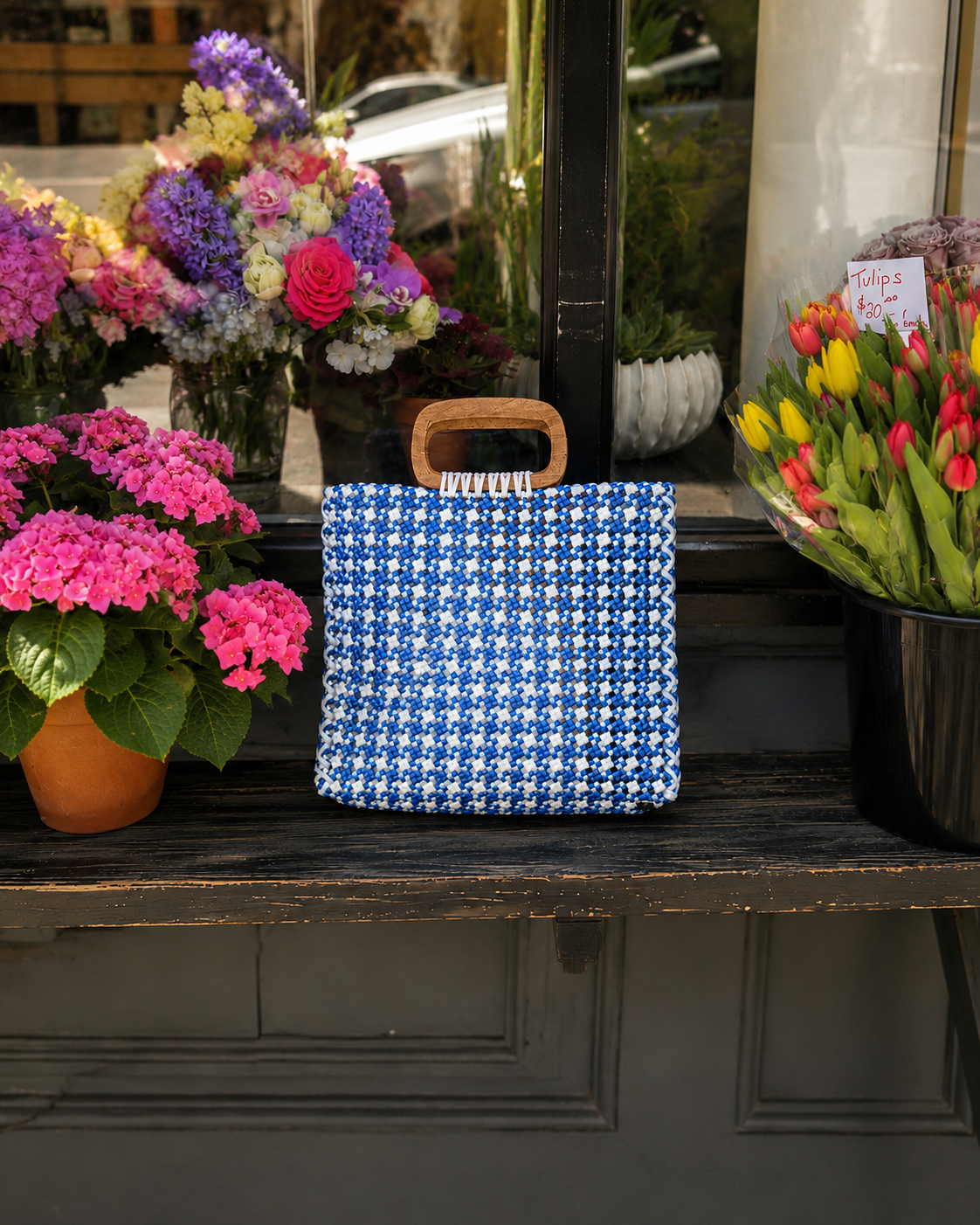 Bianca Check Tote
