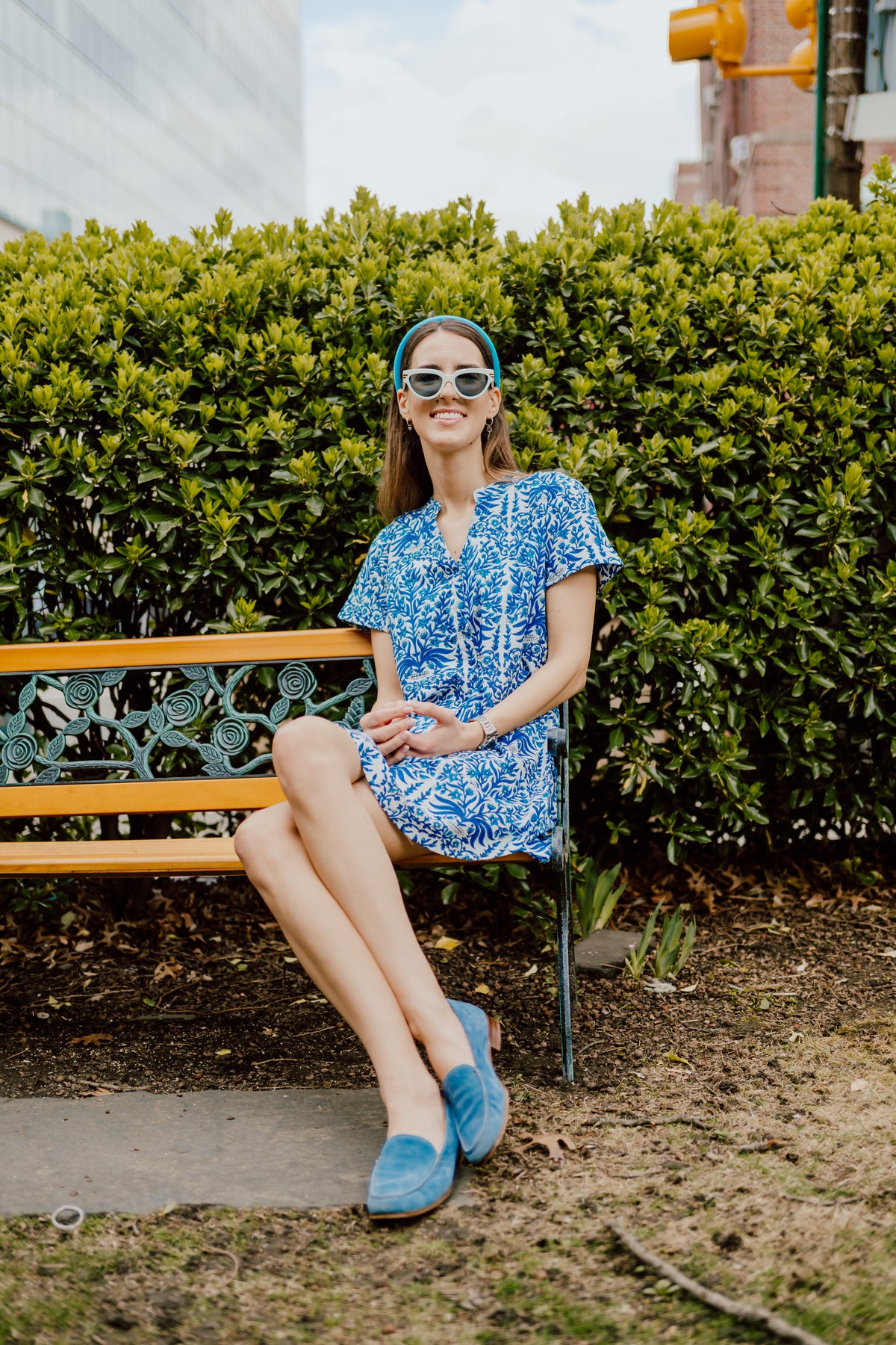 Amita Dress - Summer Blues