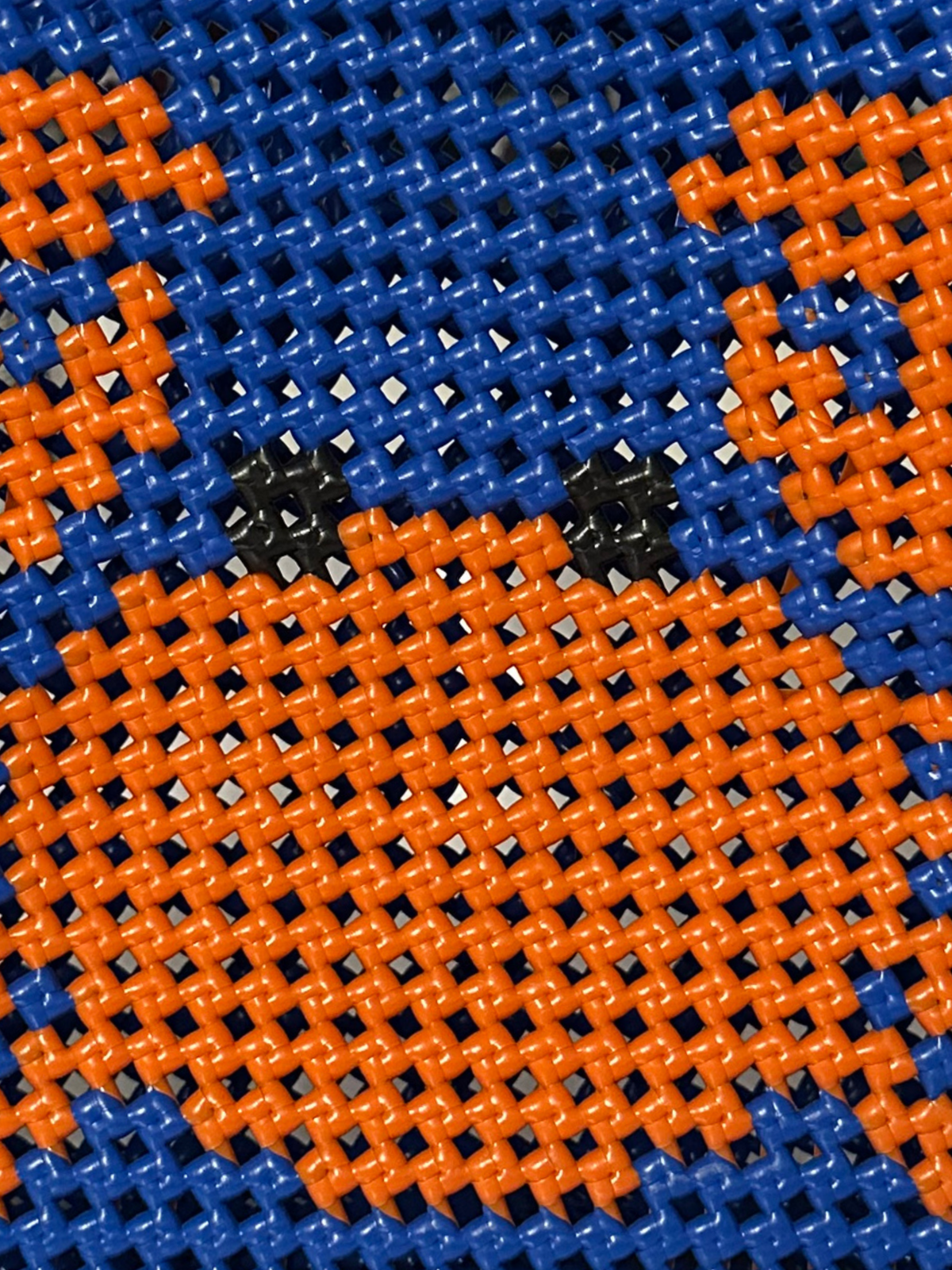 Reef Crab Tote | Handwoven Koodai Bag in Cobalt & Orange