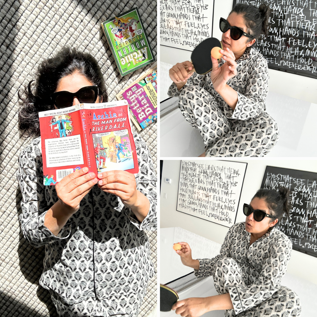Long Pajama Sets - Ratri Print