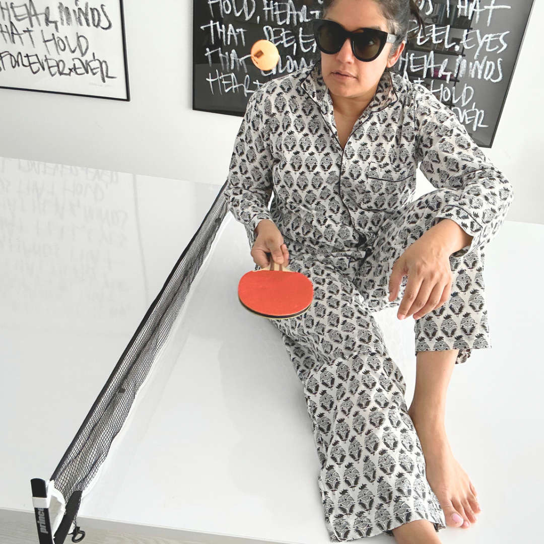 Long Pajama Sets - Ratri Print