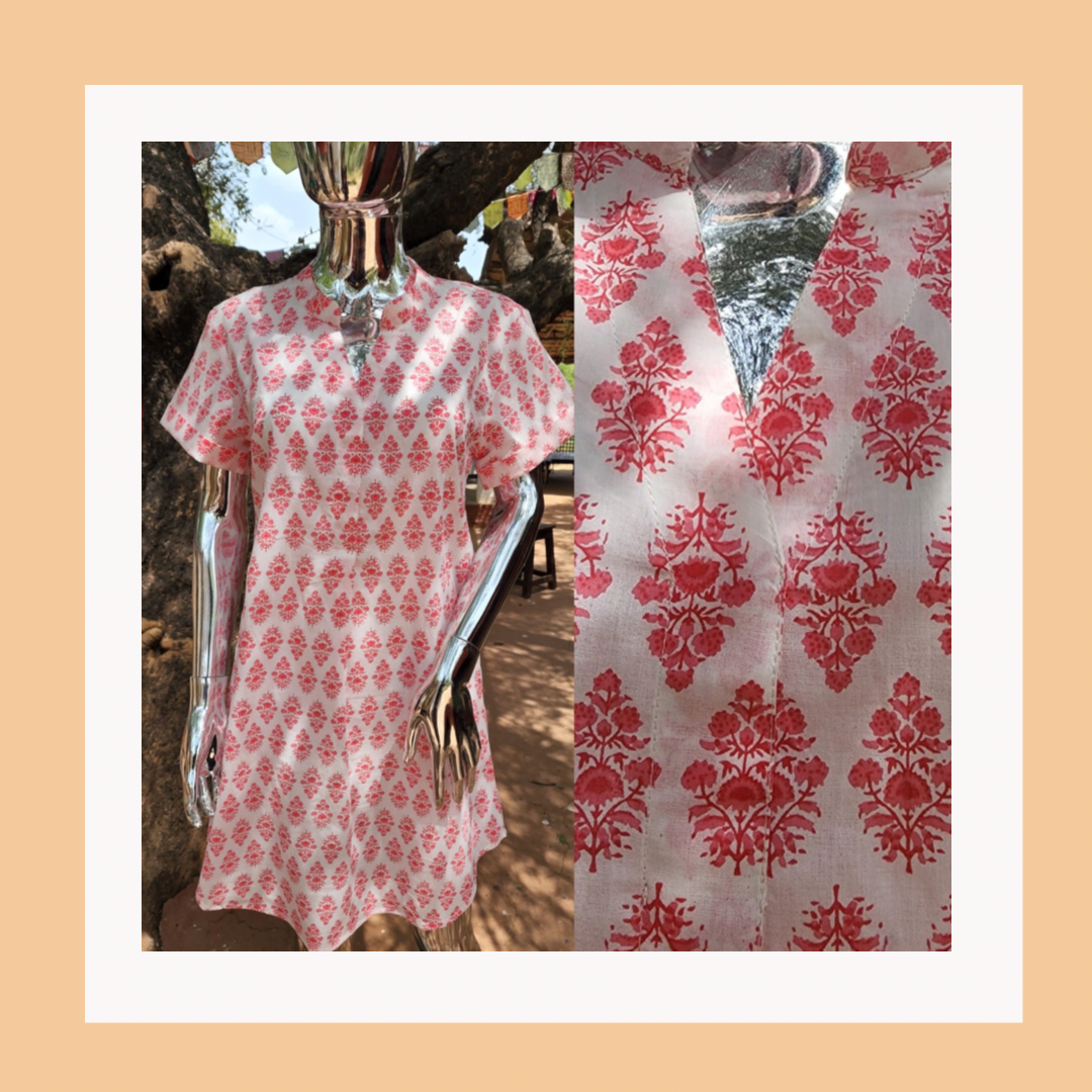 Amita Dress - Pink Flowers