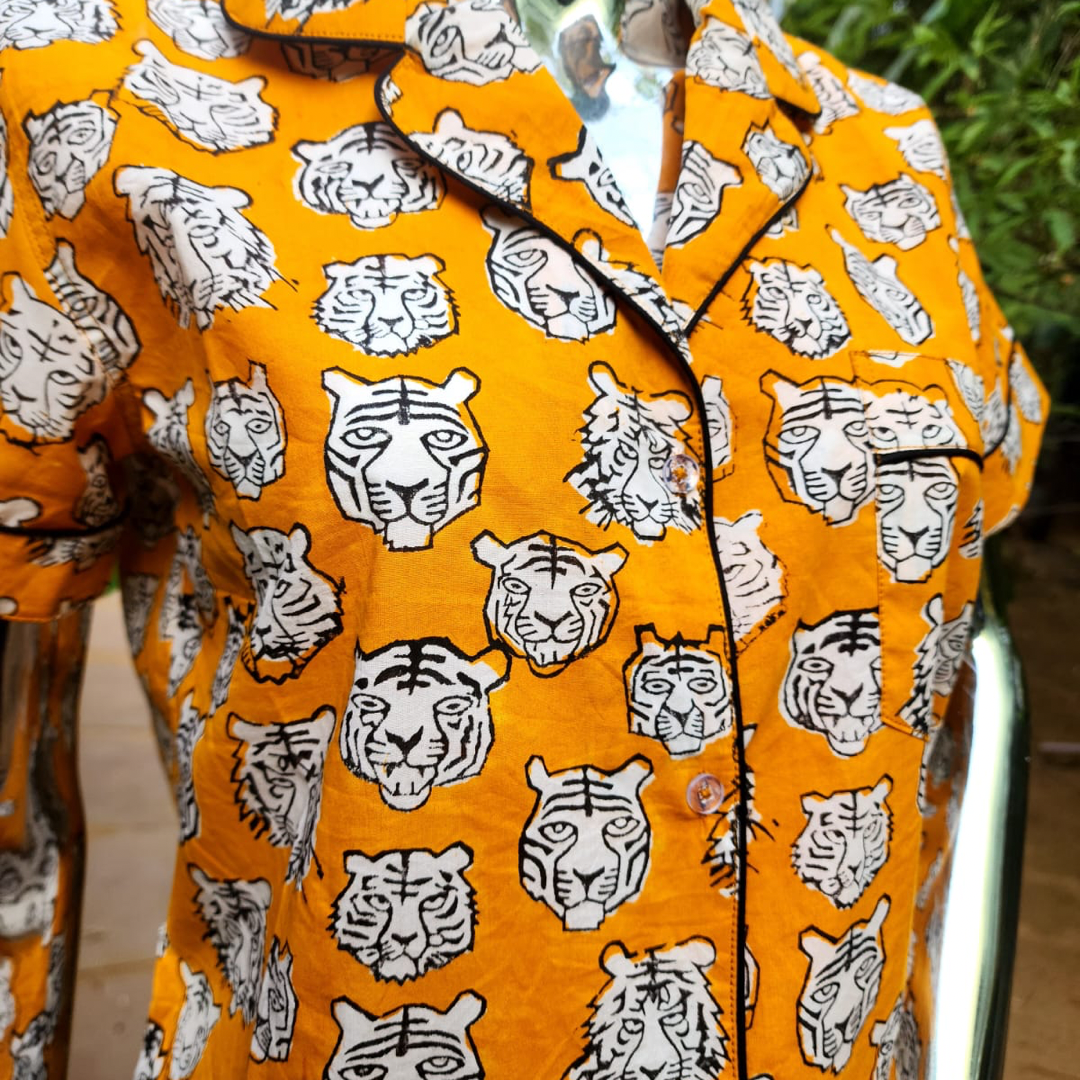 Shorts Pajama Sets - Tiger Spirit