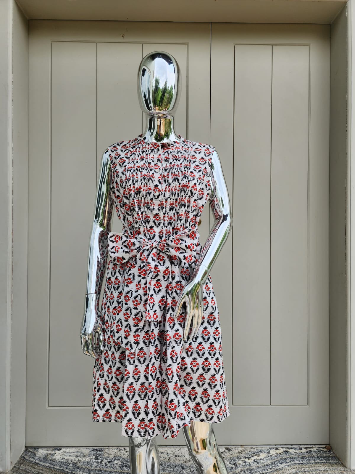 Gameday Sleeveless Sundress - Red/Black